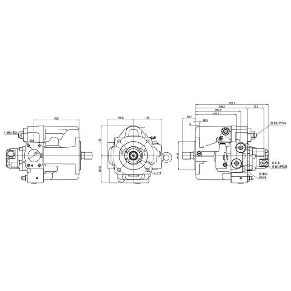 Doosan DH80 Excavator Hydraulic Piston Pump kawasaki K5VP2D36 Red Without Gear Pump