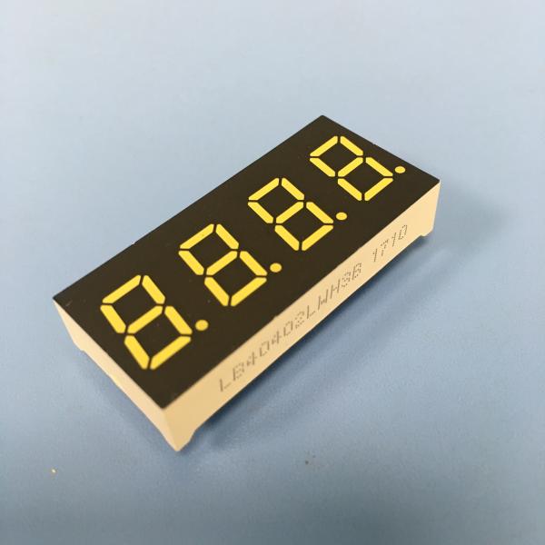 Ultra Bright White 4 Digit 0.4inch 7 Common Cathode Segment LED Display for Instrument Panel