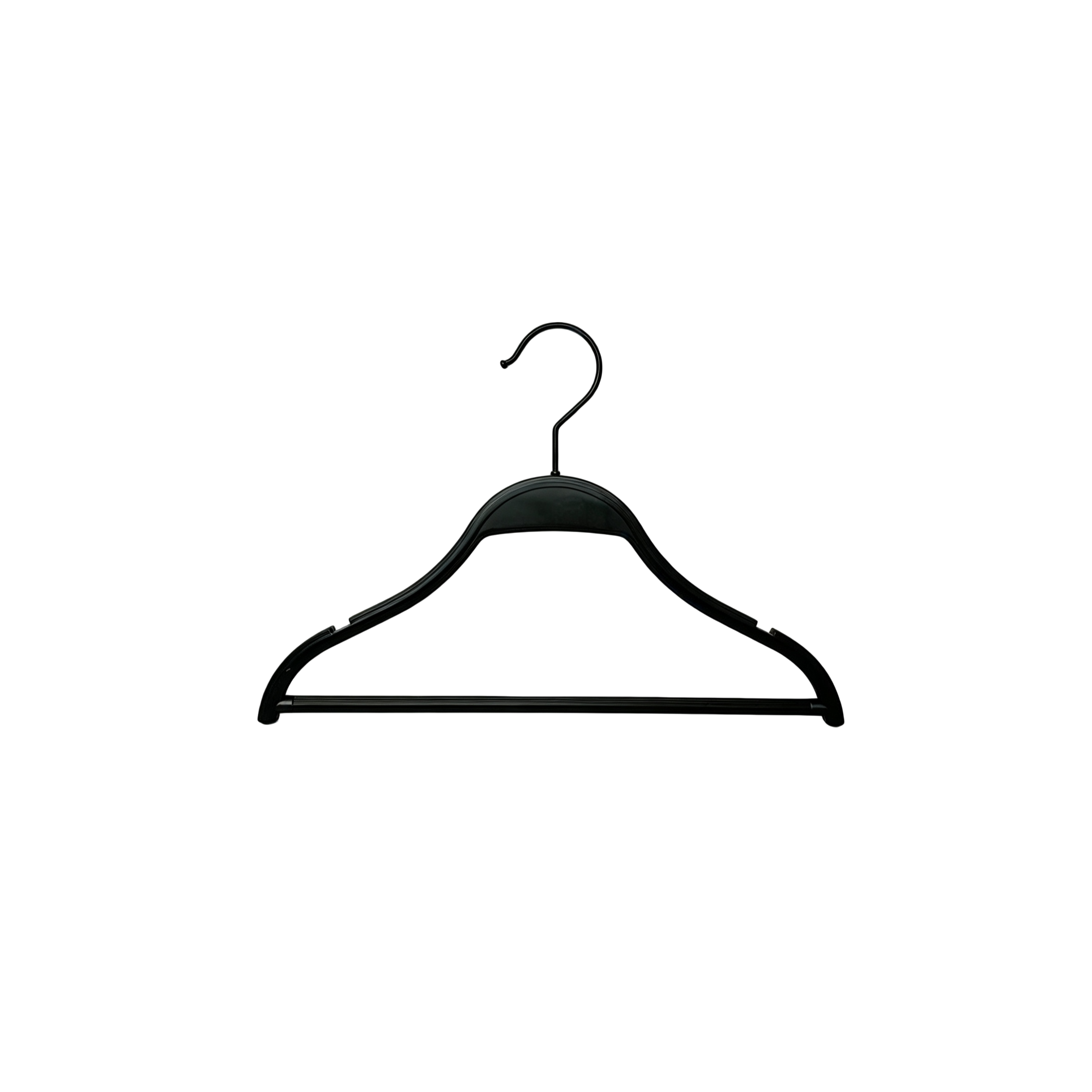 32cm length ABS/PP children's clothing hangers with grooved anti-slip design for secure garment display