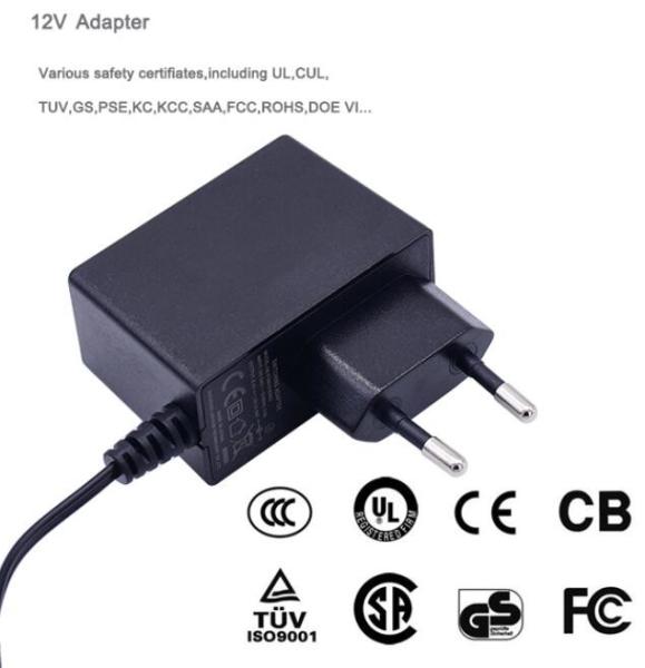 12V 1A 1.5A 2A 2.5A 3A Wall Mount Power Adapter 12W 24W 36W With UL CB CE certified, for motor battery CCTV cameras