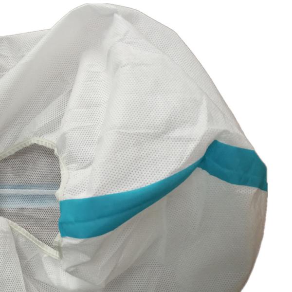 Sms Pp Microporous Disposable Protective Coveralls Antistatic Industrial Medical Use