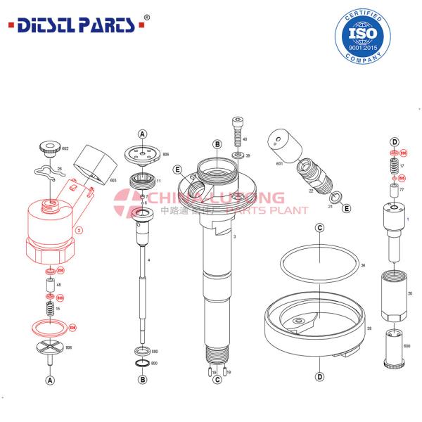 Diesel Common Rail Fuel Injector 0 445 110 315  For NISSAN 16600VZ20A