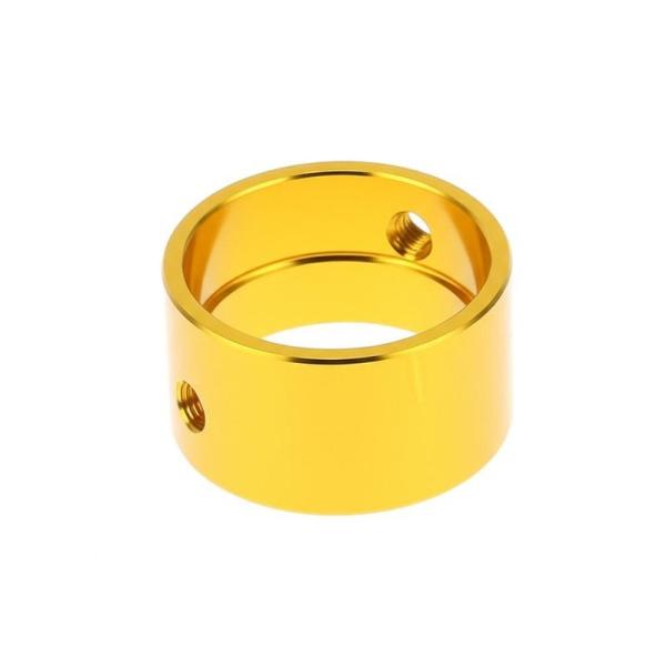 Partes de aluminio CNC de precisión ODM Partes de mecanizado CNC Liner con oro anodizado
