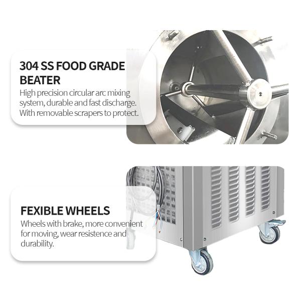 Pasteurize Mutifi-functional Frozen Custard Hard Ice Cream Making Machine With Touch Screen Control Brazilian Acai Freezer