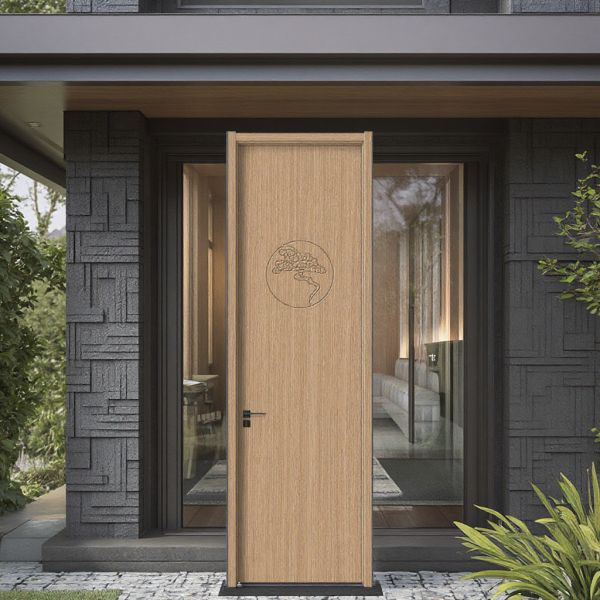 Custom Interior Original Wood Doors Sound Insulated Bedroom Entry Door