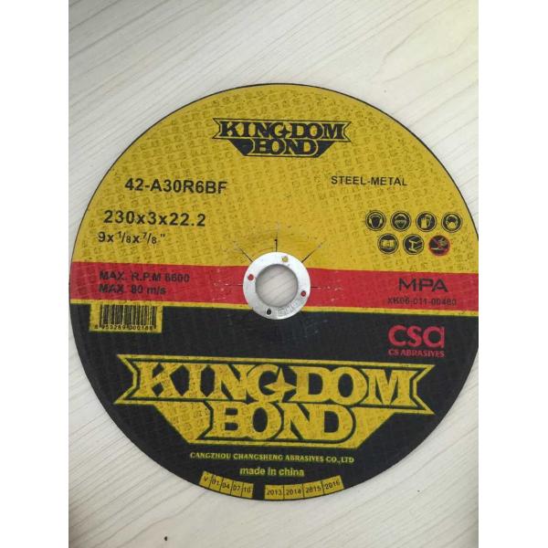 kingdom bond grinding wheel&cutting wheel 230*3*22mm for stainelss steel