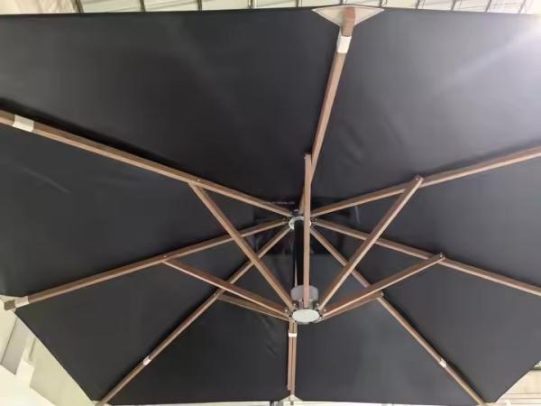 13 ft Large Garden Umbrella Parasol Black Patio Umbrellas 4m Giant Black Cantilever Patio Umbrellas With Base