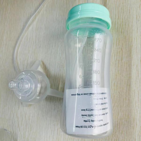 Wide Mouth Hands Free Baby Feeding Bottle Newborns Anti Colic Bottles