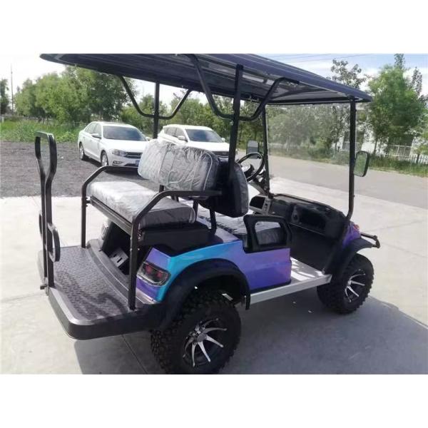 2024 New 2+2 Seater Electric Golf Cart Chameleon Color Electromagnetic Brake Lithium Battery off-road tires