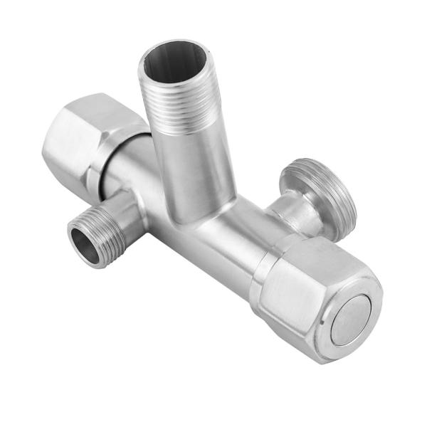 OEM Water 2 Way Angle Valve Wall Mounted Modern Bathroom SS