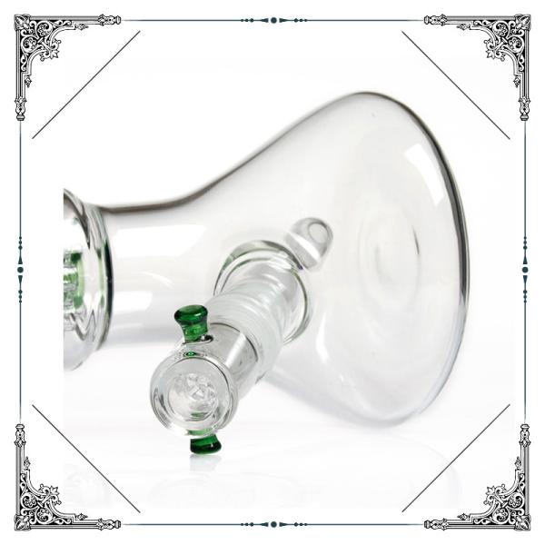 Ice Catcher Beaker Bottom Borosilicate Glass Bongs 8 Arms Perc Splash Guard