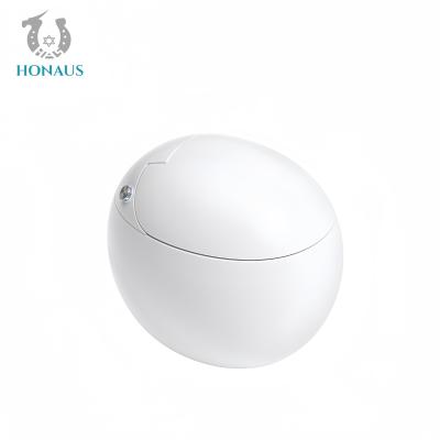 Egg Shape Smart Intelligent Toilet Digital Display Ceramic Multi Function