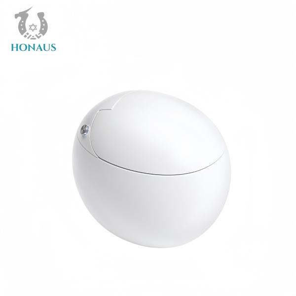 Egg Shape Smart Intelligent Toilet Digital Display Ceramic Multi Function