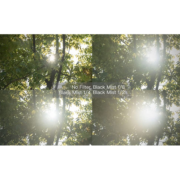 Screw In Camera Lens Filters 37mm - 82mm Black Mist Filter With Double Side Nano Coating