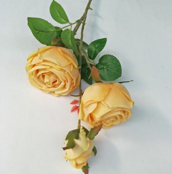 Cachos de buquê de rosas artificiais em spray para decoração de casa