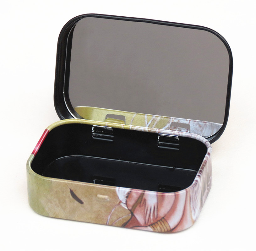 Customer hinged lid Rectangular Tin Box Gift Chocolate / Biscuit Cookie Candy