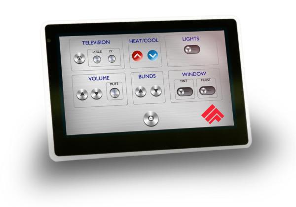 Android Play Store 7 Inch Wall Flush Home Automation POE Touch Screen LED Light Display