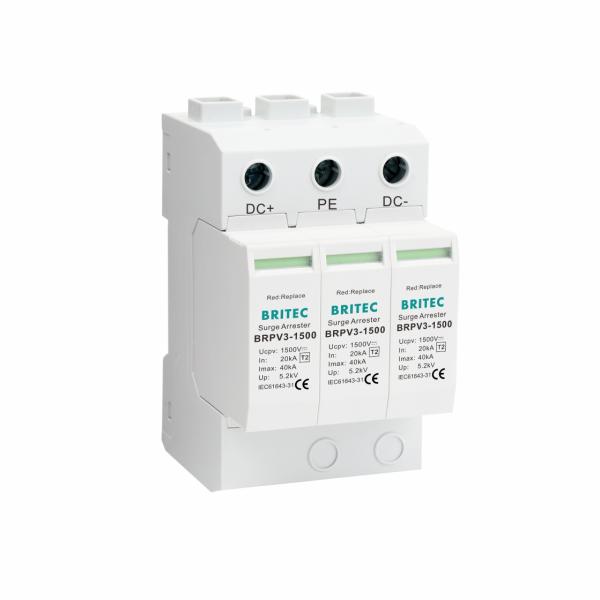 BRPV3-1500 40kA Discharge Current Plug-in Modular DC Surge Protection Device Voltage Protection Dc Surge Protective Device SPD Company
