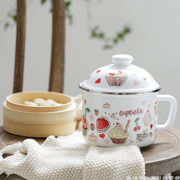 Thickness 0.5mm Lightweight 350ml 500ml Enamel Camping Mugs Perfect for Travel and Adventure