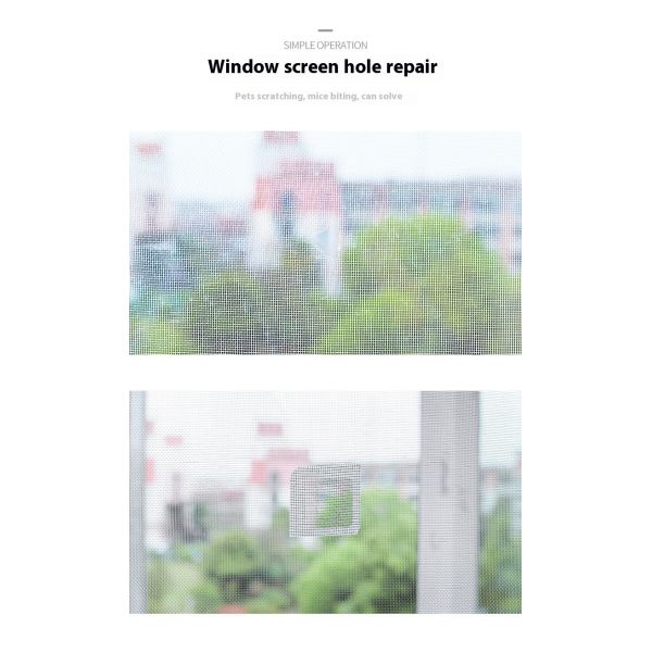 Self-Adhesive Household Anti-Mosquito Screen Window Repair Patch Drain Outlet Screen Patching Subsidy Adhesive Paper & Film