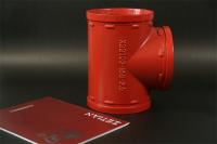 ANSI/ASME B16 9 Mechanical Grooved Tee For DN60-DN426 Pipe