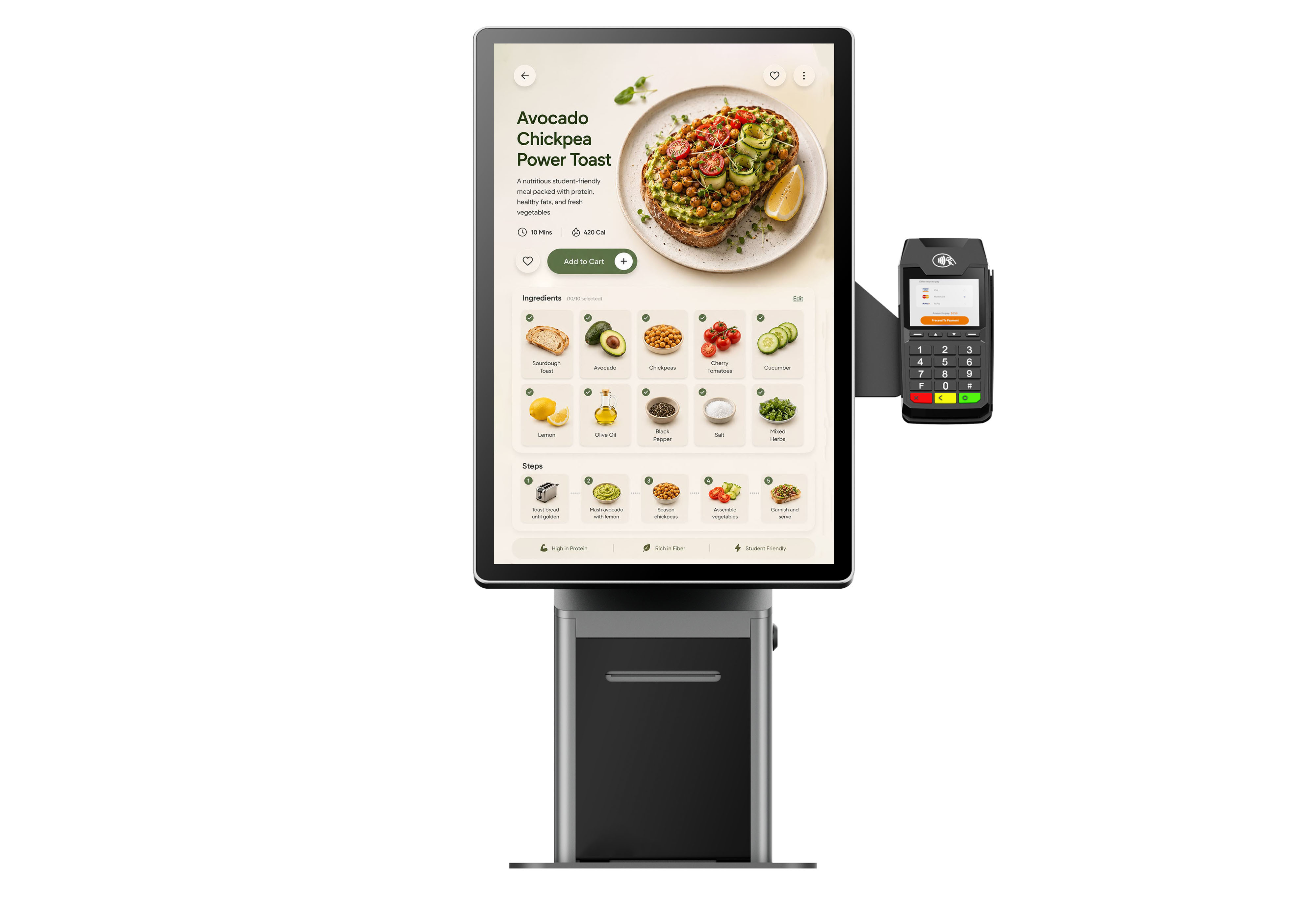 Smart Self Service Terminal Kiosk Android 14 With 4G/5G SIM Slots Ethernet