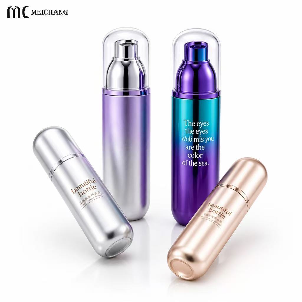 100ml 120ml 150ml Thick Wall Round Bottom PET Cosmetic Packaging Bottle, Lotion Pump & Fine Mist Spray Pump Options(MC-445)