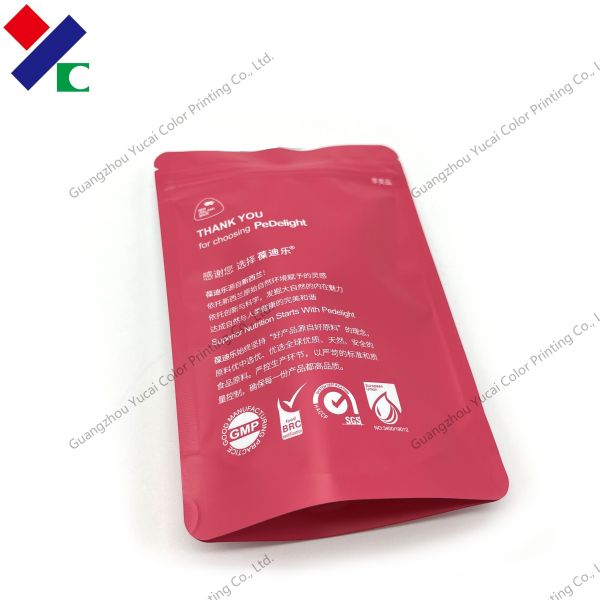 Biodegradable Stand Up Plastic Packaging Bag For Food And Pet Food