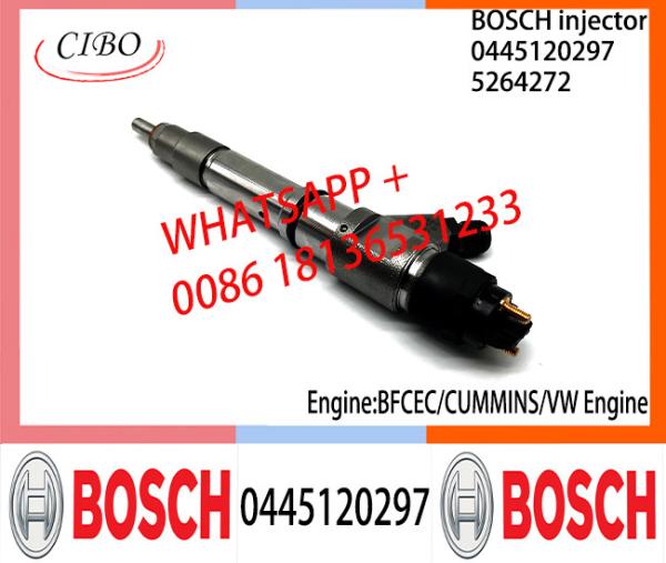 Conjunto original 0445120297 do injetor de combustível diesel de BOSCH 0445120297 5264272 para o motor da VW de BFCEC CUMMINS