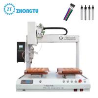 Robot de soudage à double plateforme à tête unique utile pour câble USB PCB à fil LED