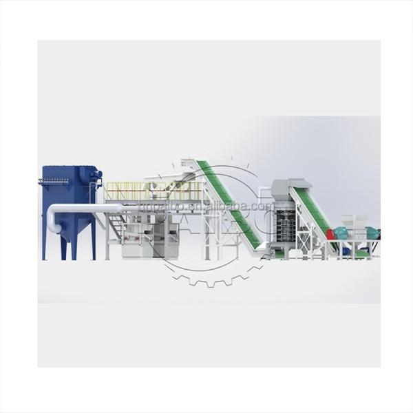 Metal Scrap Heat Radiator Recycling Machine Line with Crushing and Separating Process