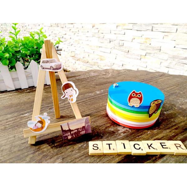 Выдвиженческие стикеры бумаги с покрытием прилипателя собственной личности подарков для рекламировать низкой цены