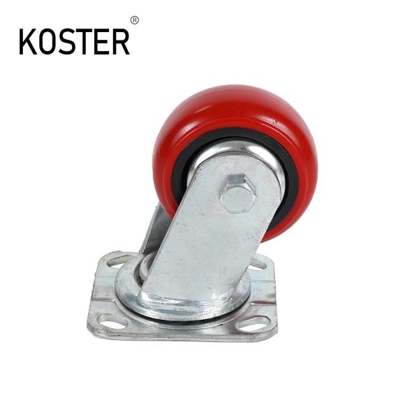 4 Inch/5 Inch/6 Inch/8 Inch Flat Plate Silk Pole Universal Industrial Caster With Brake