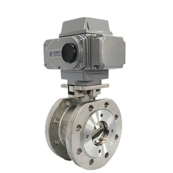 High Performance SS316 Flanged Ball Valve with Electric Actuator