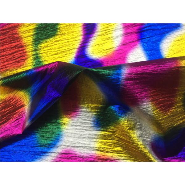 Colorful Color Garment Leather Fabric 0.07mm For Light Coat , Wadded Jacket , Down Jacket