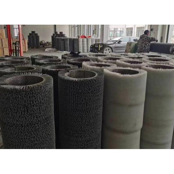 Abrasive Nylon Wound Spiral Roller Brushes for Coils Treatment