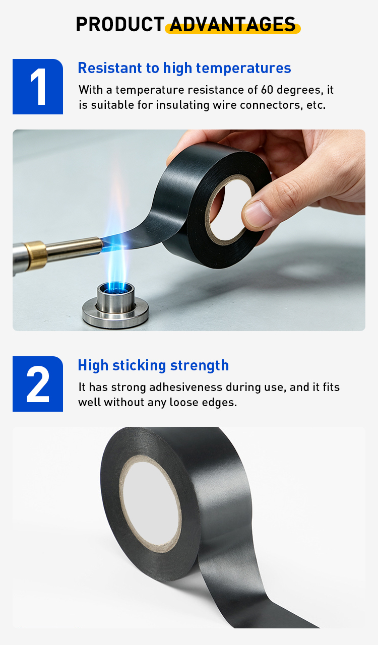 Line Protection High-temperature Resistant PVC Insulated Electrical Tape