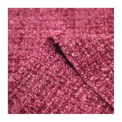 Wholesale New Plaid Tweed Coat Chenille Fabric for Autumn and Winter Women's Coat Clothing Luggage Fashion Cushion