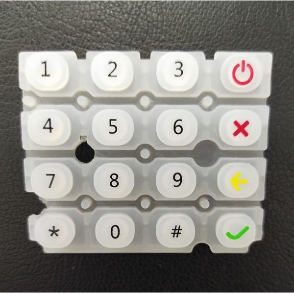 Прозрачный лазер клавиш на клавиатуре силиконовой резины вытравляя печатание