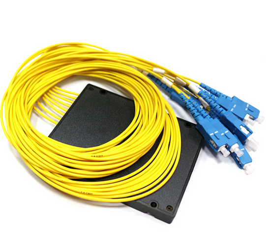 1X8 ABS Coupler Fiber Optic Plc Splitter 2.0mm Cable SC APC PC UPC Connector