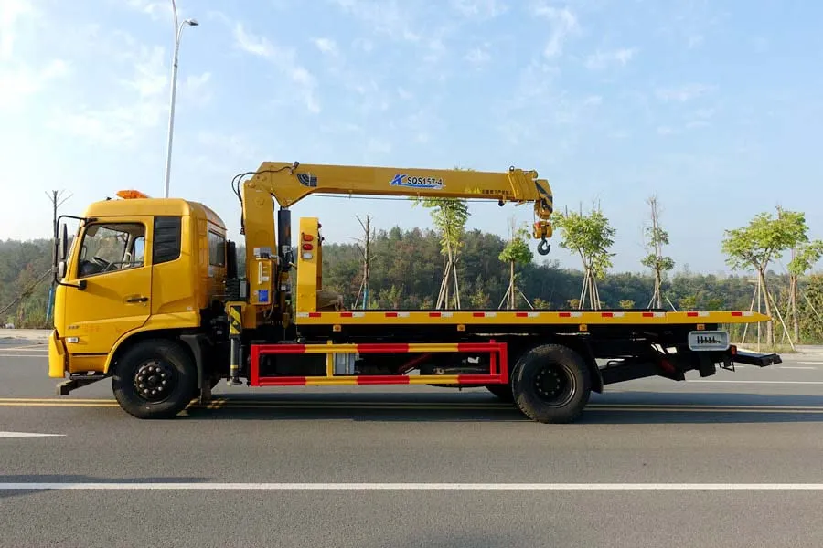5tons 6tons 8tons Platform Towing Truck , Road Wrecker Vehicle