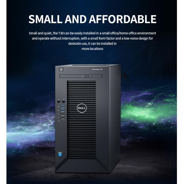 Сервер шкафа сетевого сервера сервера 4-Bay Xeon E3-1225V5 3.3Ghz 4Core/4GB ECC/1TB SATA /DVD RW PowerEdge T30