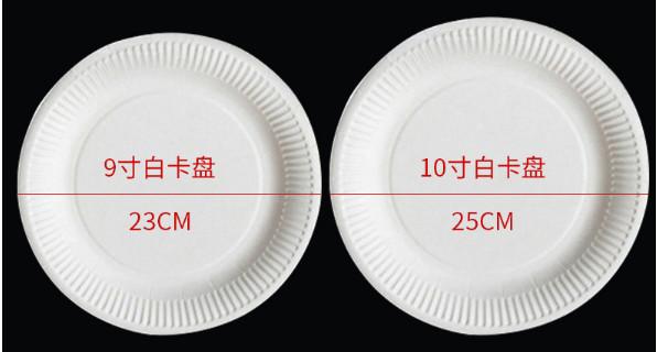 Disposable paper plate 5~10 inch BBQ birthday cake pan children DIY art drawing paper plate.