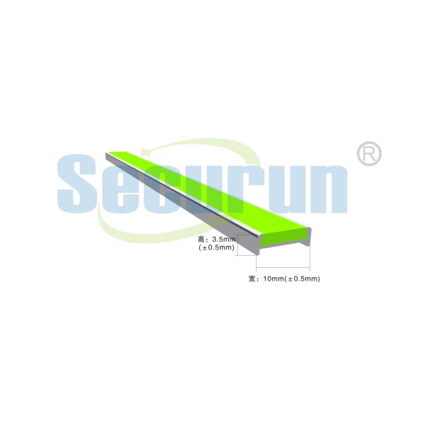 Custom Photoluminescent Strip Yellow Anti Slip Stair Nosing