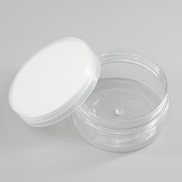 PET Cylinder 100ml Empty Transparent Cosmetic Jars