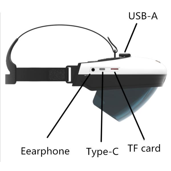 Light Weight 3D Augmented Reality Gaming Headset 1920* 1080 Resolution