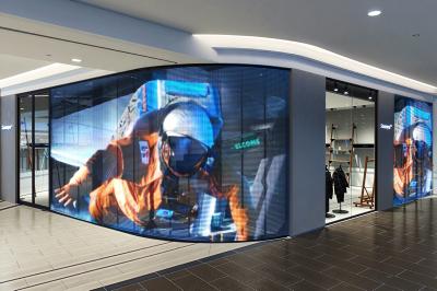 High Brightness Transparent Display Screen P6 Full Color Glass Wall LED Screen