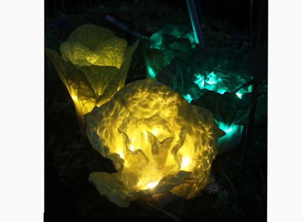 LED Outdoor Simulation Plant Decorative Lamp Lawn Courtyard Lamp Simulation Chinese Cabbage Landscape Light