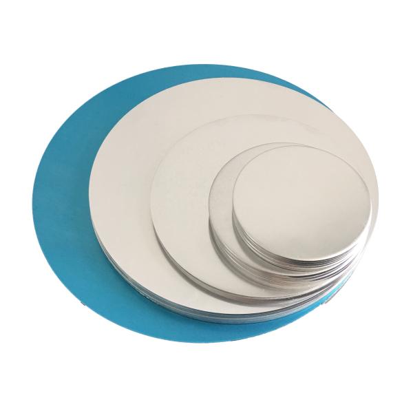 1100 1050 6061 T6 Non Stick Aluminum Circle Plate Cookware Pot Custom Size High Flatness Burr Free Edge Food Grade