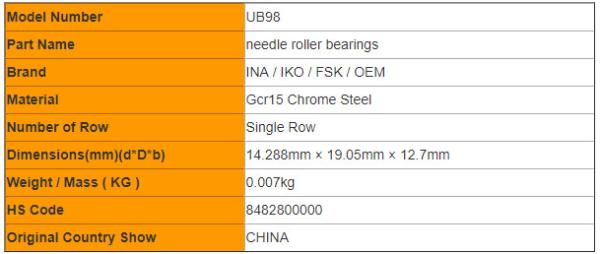 Long Life INA Brand AXK2035 / AXK1104 Thrust Plane Needle Roller Bearing Chrome Steel